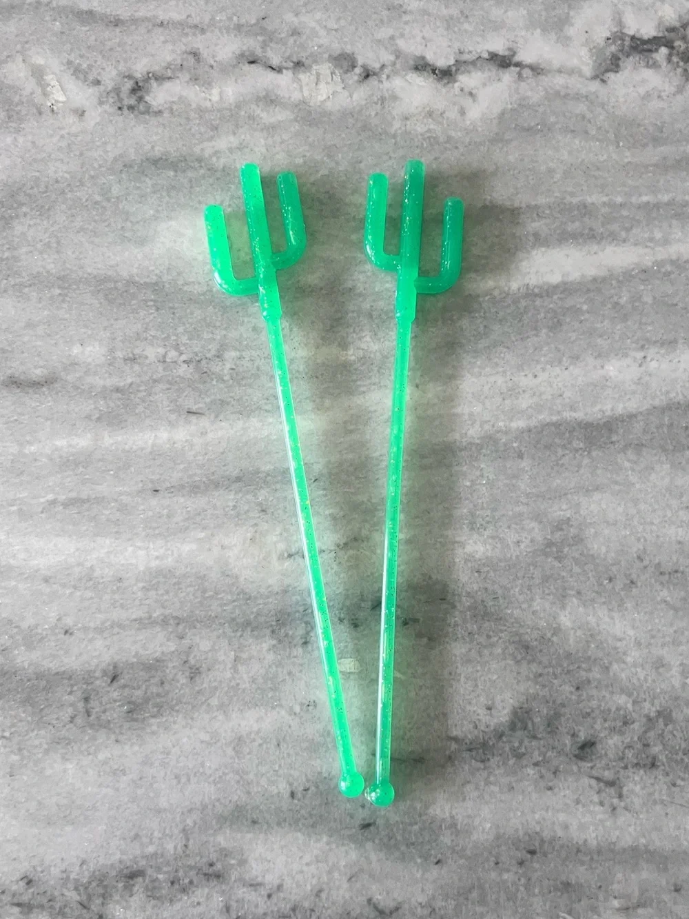 'Down to Fiesta' Pair of Drink Cactus Stirrers